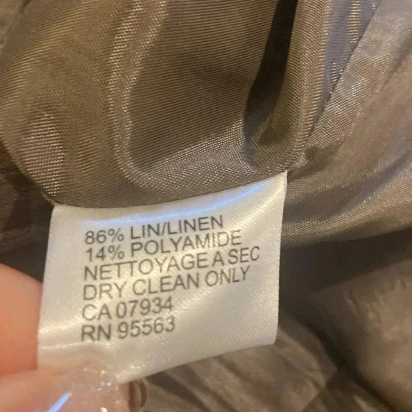 Simon Chang | Linen Blend Dress - Picture 8 of 8